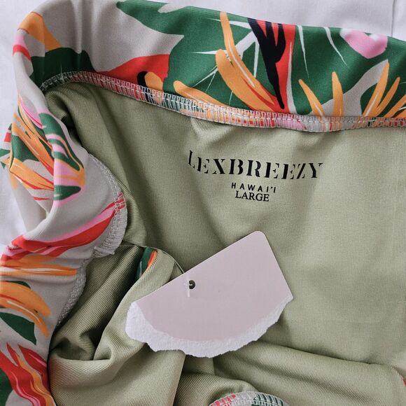 Lexbreezy Hawaii Bikini Set Large Tropical Floral Two-Piece High-Waisted NWT - Picture 2 of 9